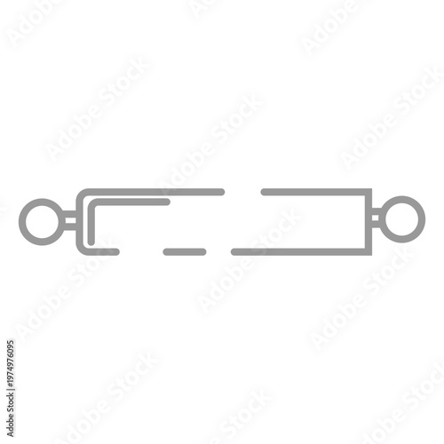 Stroke rolling pin icon