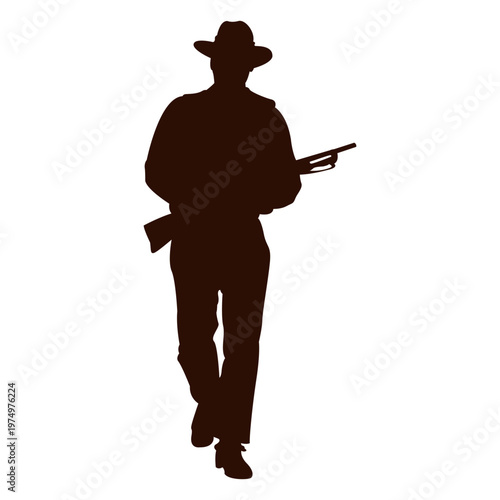 Cowboy ranger silhouette