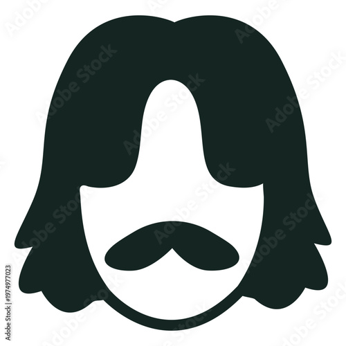 70s hairstyle moustache stroke