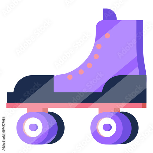 80s roller skates colorful