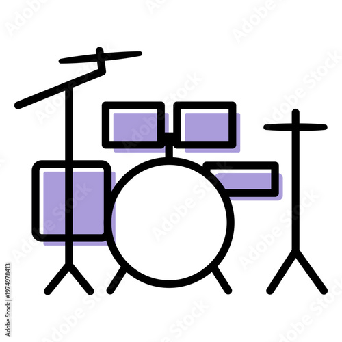 Music drums icon