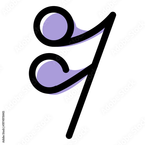 Music sixteenth note icon