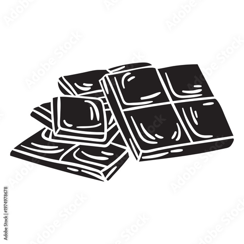 Chocolate bar delicious black