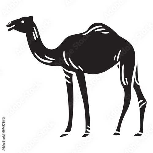 Hump animal camel black