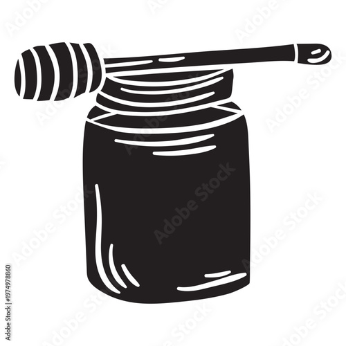 Jar dipper honey black