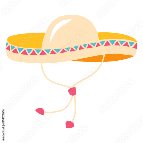 Sombrero mexican headwear traditional illustration
