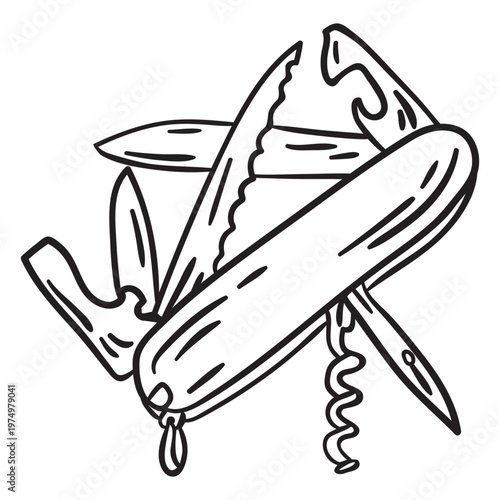 Utility useful swiss knife stroke