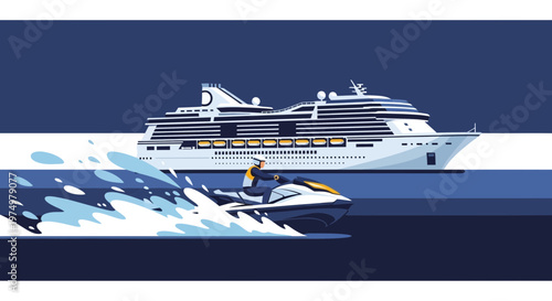 Dynamic Ocean Duo Cruise Ship and Jet Ski Adventure