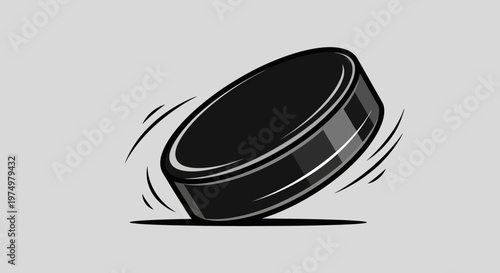 Dynamic Puck Motion Ice Hockey Game Play Element