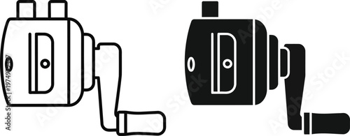 Two different styles of camera shutter release cables and grips shown side by side