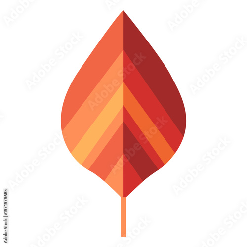 Colored leaf papercut