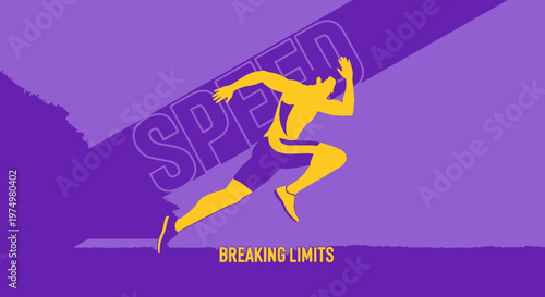 Dynamic Runner Breaking Speed Barriers Athleticism
