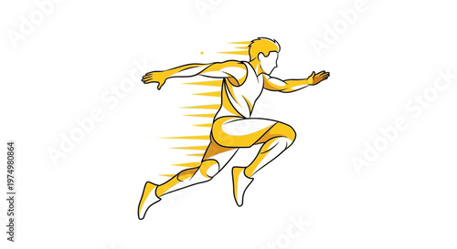 Dynamic Runner Silhouette Capturing Motion and Speed