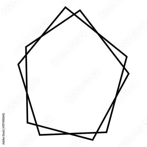 Irregular polygons vinyl design