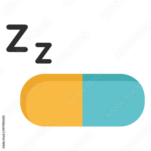 Fotografie Sleeping pill capsule