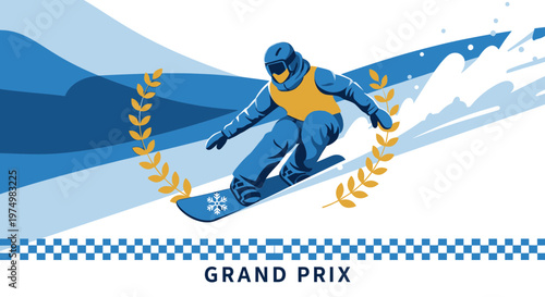 Dynamic Snowboarder Captures Grand Prix Victory With Skillful Descent