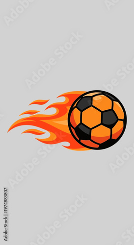 Dynamic Soccer Ball Blaze Ignite Passion Game Winning Momentum