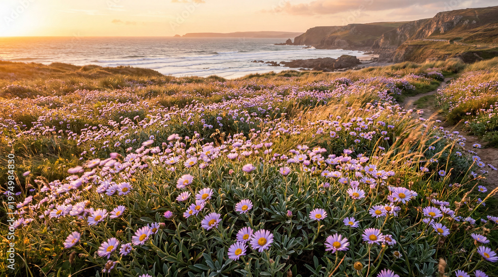 Obraz premium Sea asters field