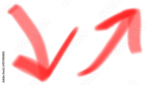 set of Hand drawn red Arrows	
