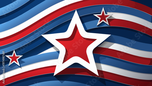 american flag and stars