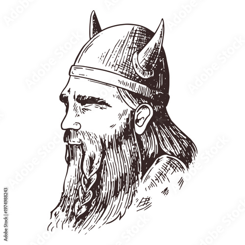 Viking helmet warrior people