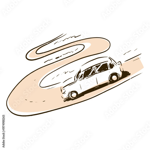 Lombard street doodle san francisco