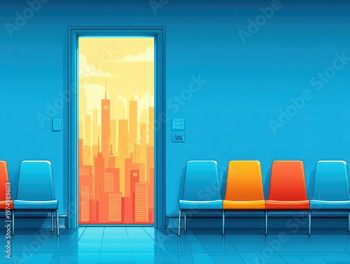 Doctors office interior empty