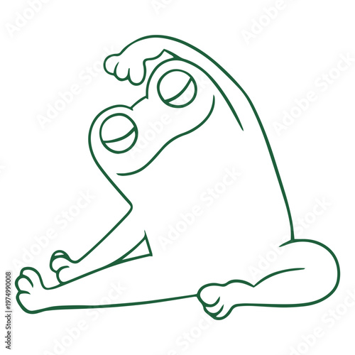 Yoga stroke frog stretch