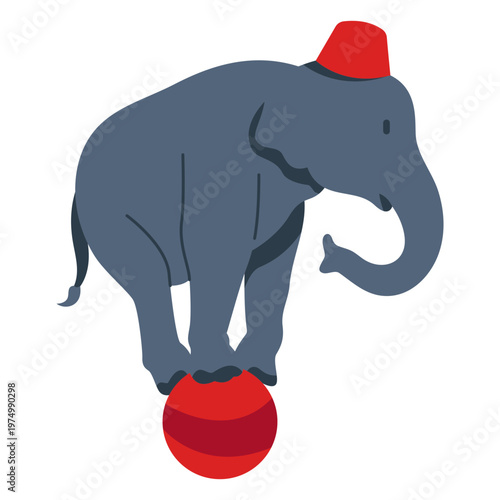 Circus elephant animal