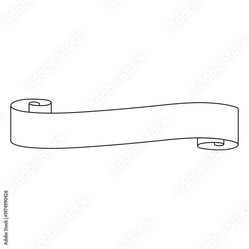 Simple lace delicate stroke ribbon