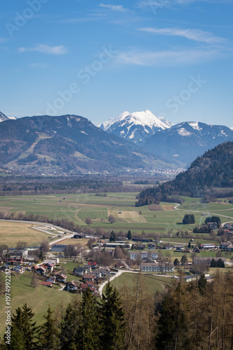 Grosser Pyhrgas Mountain View From Aigen Im Ennstal Austria