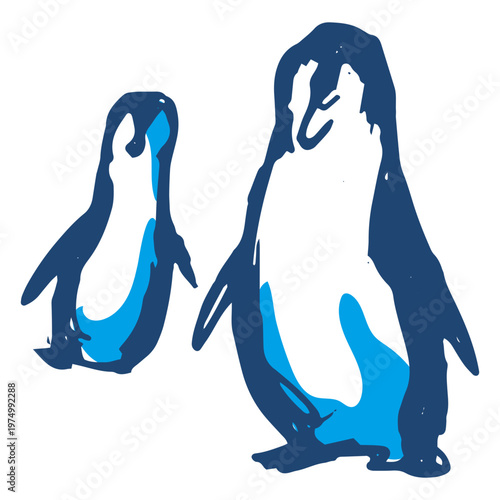 Argentinian penguins icon