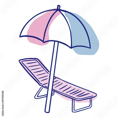 Reclining chair for summer