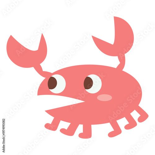 Cute crayfish cartoon