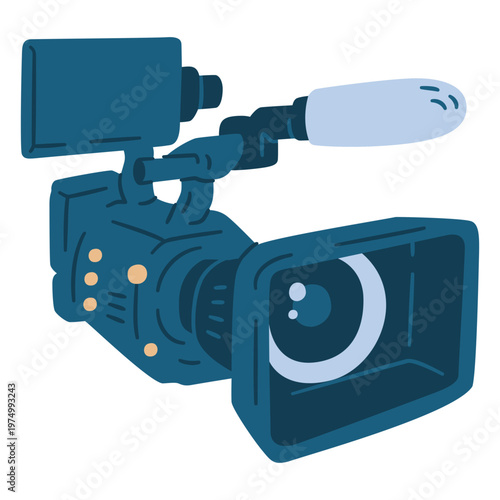 Video camera with mic