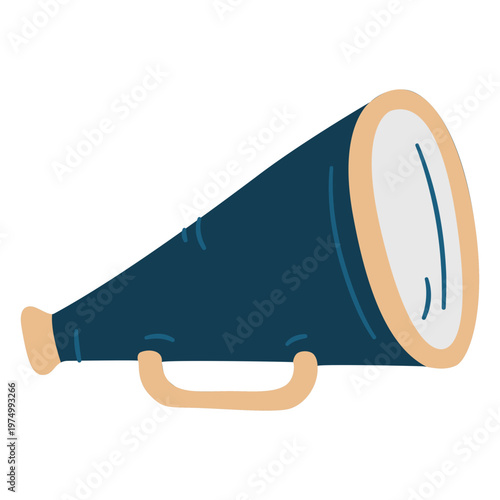 Photos Blue megaphone drawing
