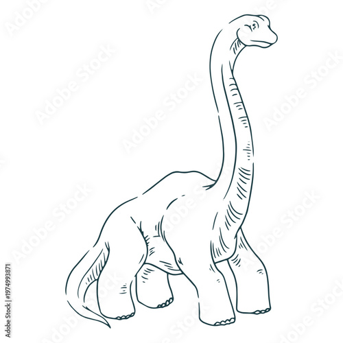 Diplodocus simple drawing