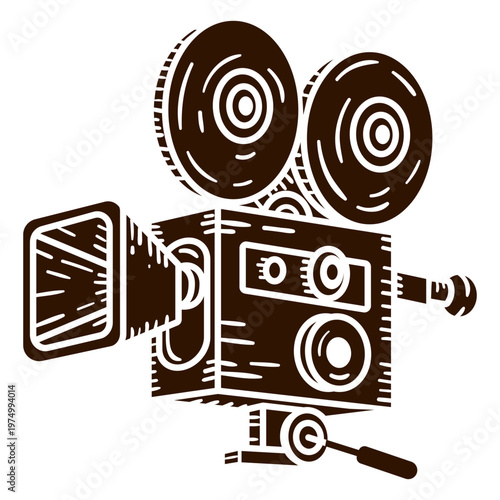 Movie camera cut out