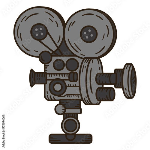 Movie camera color stroke