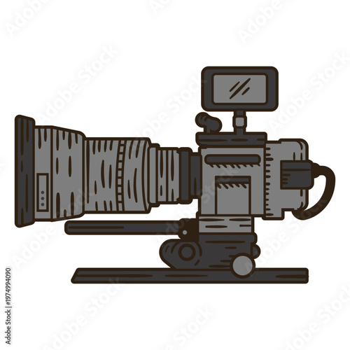 Video camera sideway