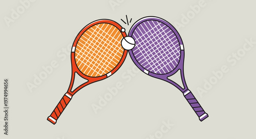 Dynamic Tennis Rackets Intersecting Mid-Game with Ball