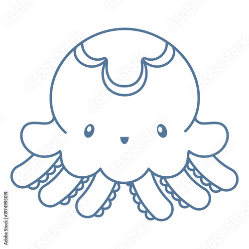 Photography Kawaii bioluminescent jellyfish