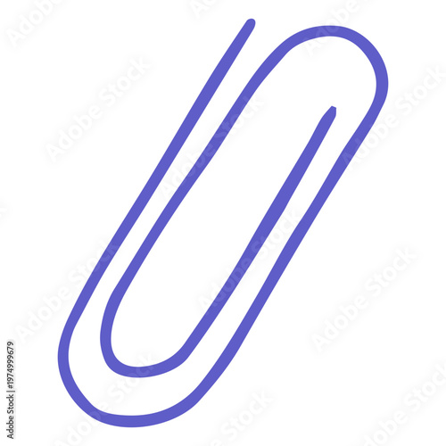 Line icon of a paper clip