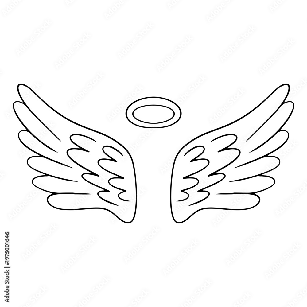 Fototapeta premium Beautiful angel wings