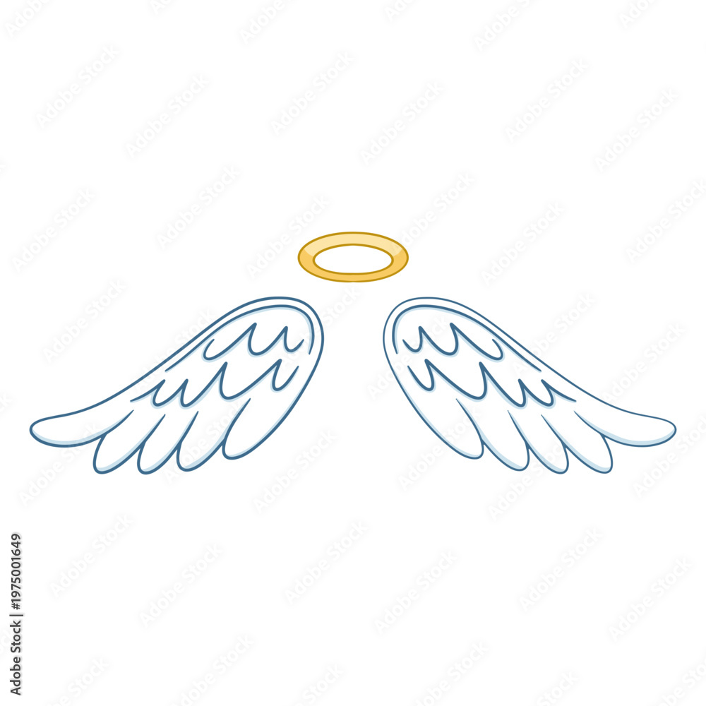 Fototapeta premium White angel wings