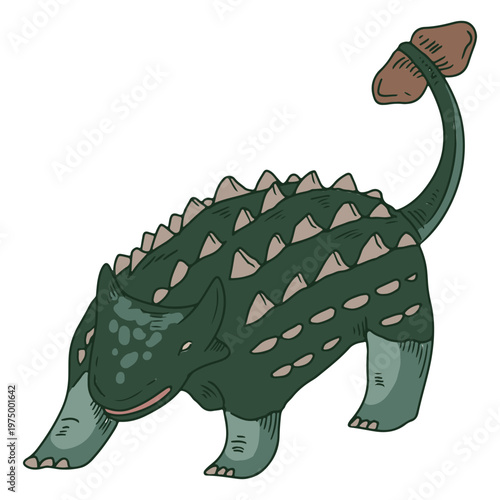 Green ankylosaurus