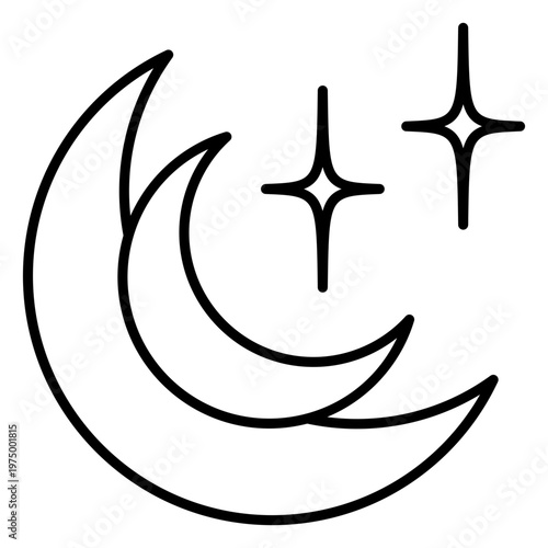 Moons next to the stars