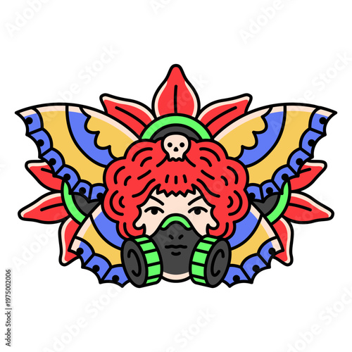 Apocalyptic gas mask