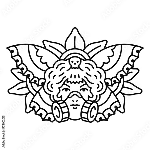 Apocalyptic butterfly &amp; gas mask