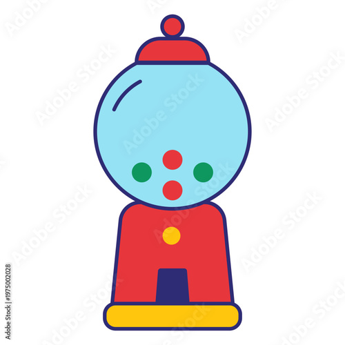 Colorful gum machine